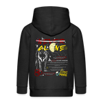 Diony, Wolf, 1st | Kinder Zip Hoodie - Schwarz