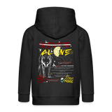 Diony, Wolf, 1st | Kinder Zip Hoodie - Schwarz