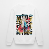 Therondir, Beten, 1st | Roller, Unisex Bio-Sweatshirt - Weiß
