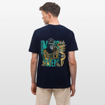 Herakles, Gorilla, 1st | Essential, Relaxed Fit Unisex Bio T-Shirt - Navy
