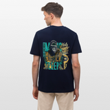 Herakles, Gorilla, 1st | Essential, Relaxed Fit Unisex Bio T-Shirt - Navy