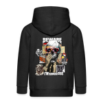 Saxnot, Totenkopf, 1st | Kinder Zip Hoodie - Schwarz