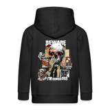 Saxnot, Totenkopf, 1st | Kinder Zip Hoodie - Schwarz