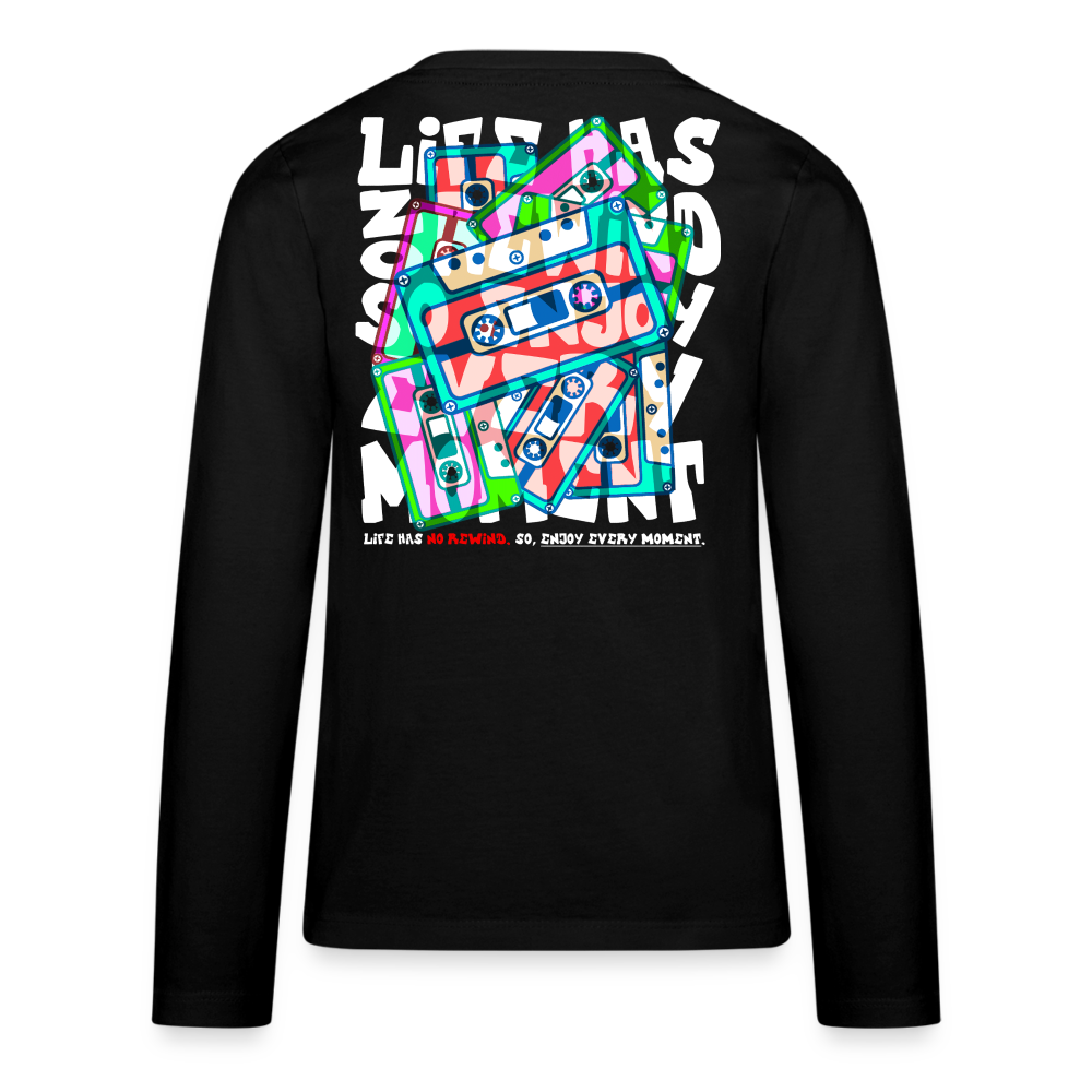 Raijin, Kassetten, 1st | Teenager Langarmshirt - Schwarz