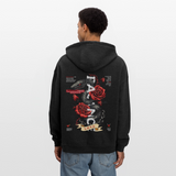 Hephani, Schlange, 1st | Freshhood, Oversized Unisex Hoodie - Anthrazit