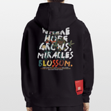 Quetzalcoatl, Vogel, 1st | Heavyweight Oversized Bio Hoodie, Unisex - SOLID BLACK