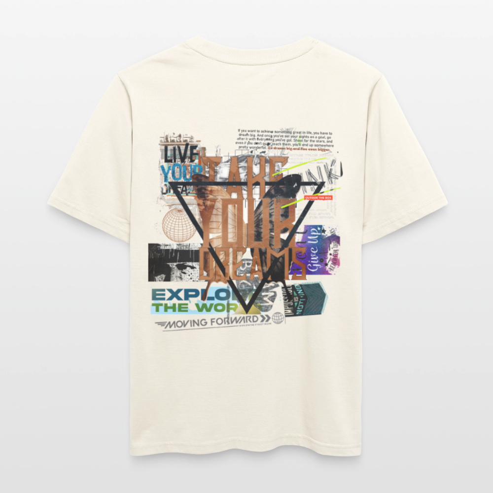 Celestaris, Schmetterling, 1st | Essential, Relaxed Fit Unisex Bio T-Shirt - Naturweiß 