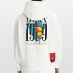 Aegirion, Planeten, 1st | Heavyweight Oversized Bio Hoodie, Unisex - OFF WHITE