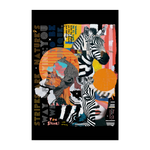 Aresia, Zebra, 1st | Poster 20x30 cm - Weiß