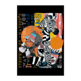 Aresia, Zebra, 1st | Poster 20x30 cm - Weiß