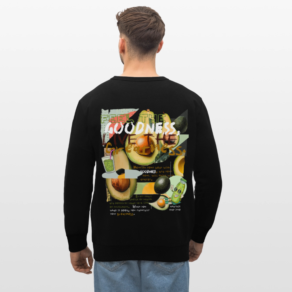 Daeva, Avocado, 1st | Roller, Unisex Bio-Sweatshirt - Schwarz