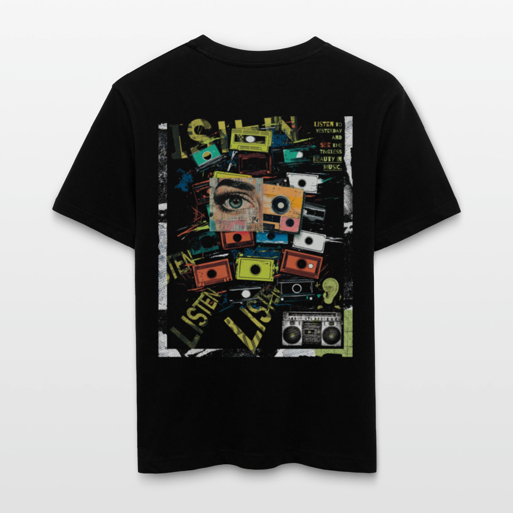 Orphean, Reh, 1st | Essential, Relaxed Fit Unisex Bio T-Shirt - Schwarz