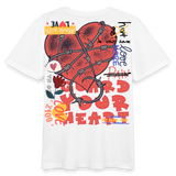 Orvandir, Herz, 1st | Teenager Bio T-Shirt - Weiß