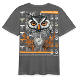 Marid, Eule, 1st | Teenager Bio T-Shirt - Anthrazit