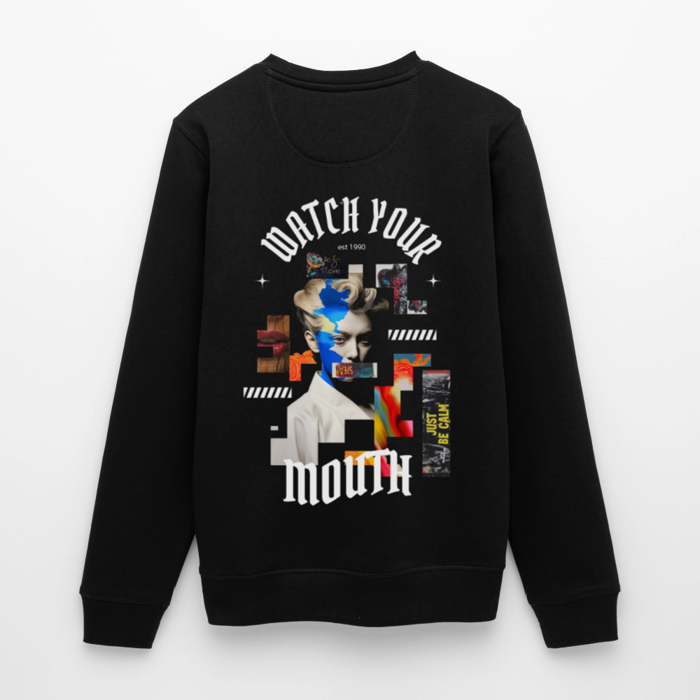 Dewrês, Frau, 1st | Roller, Unisex Bio-Sweatshirt - Schwarz