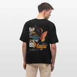 Derdiyok, Schmetterling, 1st | Blaster, Oversize Bio T-Shirt, Unisex - Schwarz