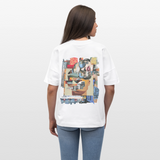Seraphion, Gesichter, 1st | Blaster, Oversize Bio T-Shirt, Unisex - Weiß