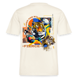 Kepleris, Tiger, 1st | Essential, Relaxed Fit Unisex Bio T-Shirt - Naturweiß 