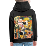 Vaelthar, Blumen, 1st | Kinder Hoodie - Schwarz