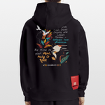 Arwa, Taube, 1st | Heavyweight Oversized Bio Hoodie, Unisex - SOLID BLACK