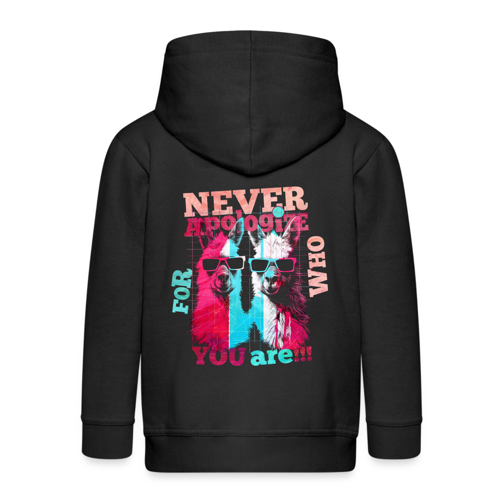 Tenjin, Alpaka, 1st | Kinder Zip Hoodie - Schwarz