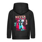 Tenjin, Alpaka, 1st | Kinder Zip Hoodie - Schwarz