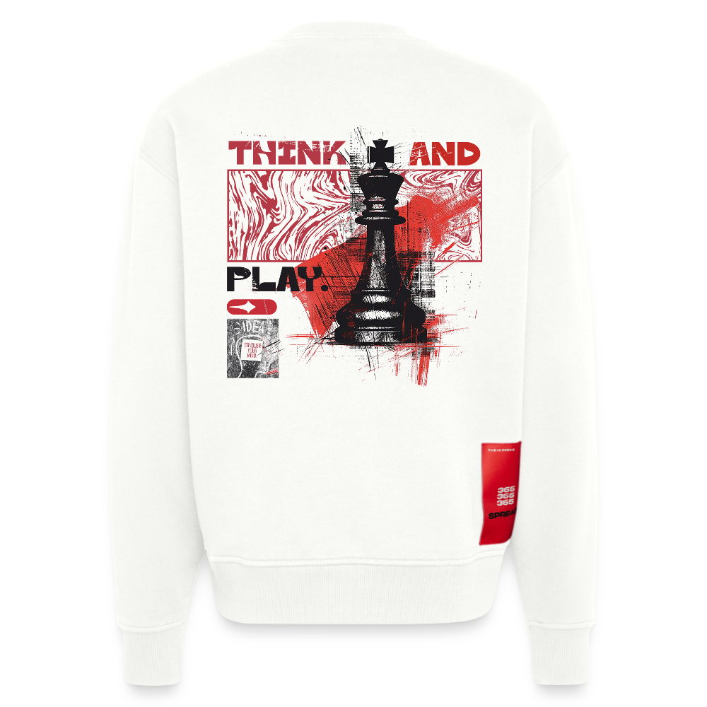 Orionis, Schach, 1st | Heavyweight Oversized Bio Sweater, Unisex - OFF WHITE