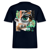 Siegfried, Augen, 1st | Essential, Relaxed Fit Unisex Bio T-Shirt - Navy