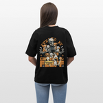 Nyxian, Skelet & Welpen, 1st | Blaster, Oversize Bio T-Shirt, Unisex - Schwarz