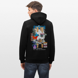 Nerthus, Gesicht, 1st | Cruiser, Unisex Bio-Hoodie - Schwarz