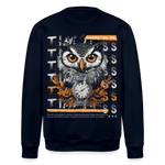 Marid, Eule, 1st | Roller, Unisex Bio-Sweatshirt - Navy