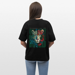 Irise, Leopard, 1st | Blaster, Oversize Bio T-Shirt, Unisex - Schwarz