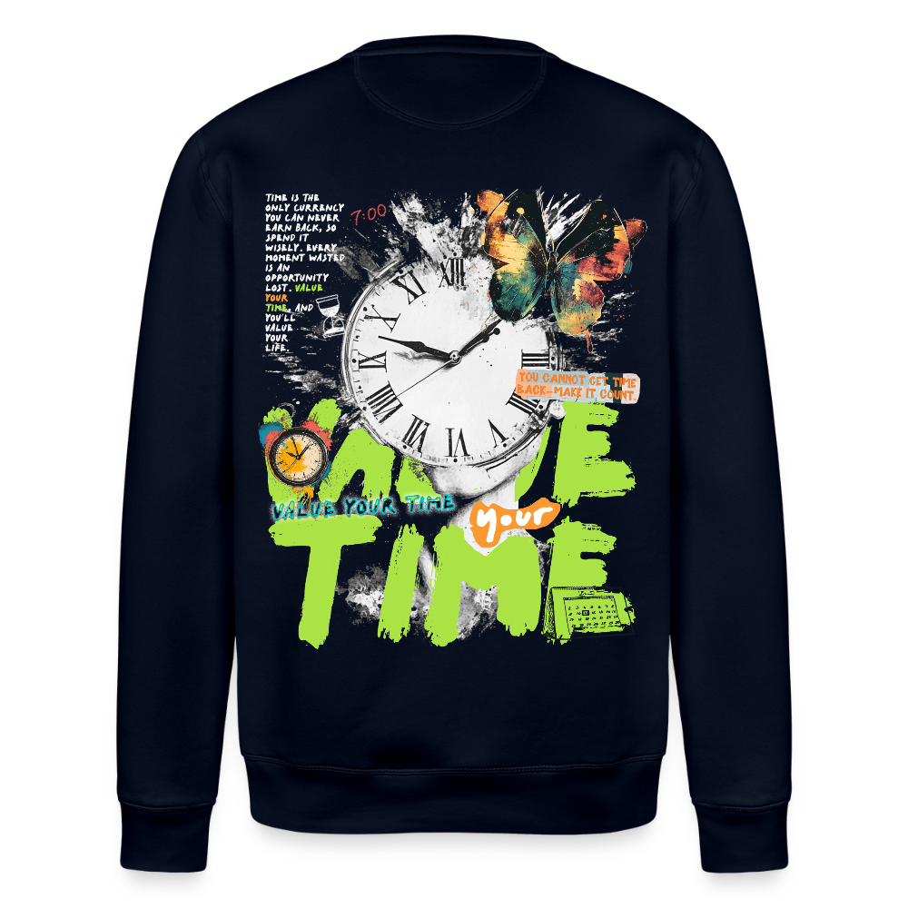 Ifrit, Uhr, 1st | Roller, Unisex Bio-Sweatshirt - Navy