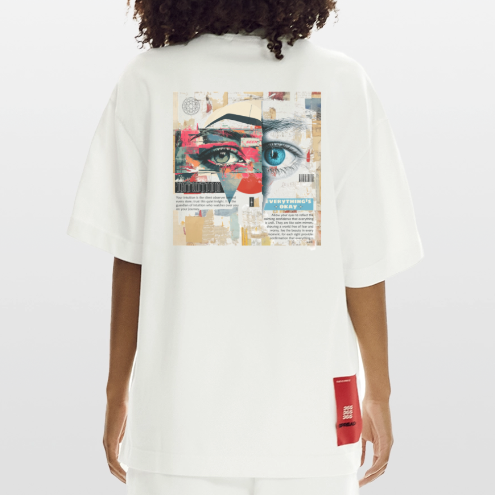 Marsyros, Augen, 1st | Heve, Heavyweight Oversized Bio T-Shirt, Unisex - OFF WHITE