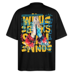 Perseus, Beten, 1st | Blaster, Oversize Bio T-Shirt, Unisex - Schwarz