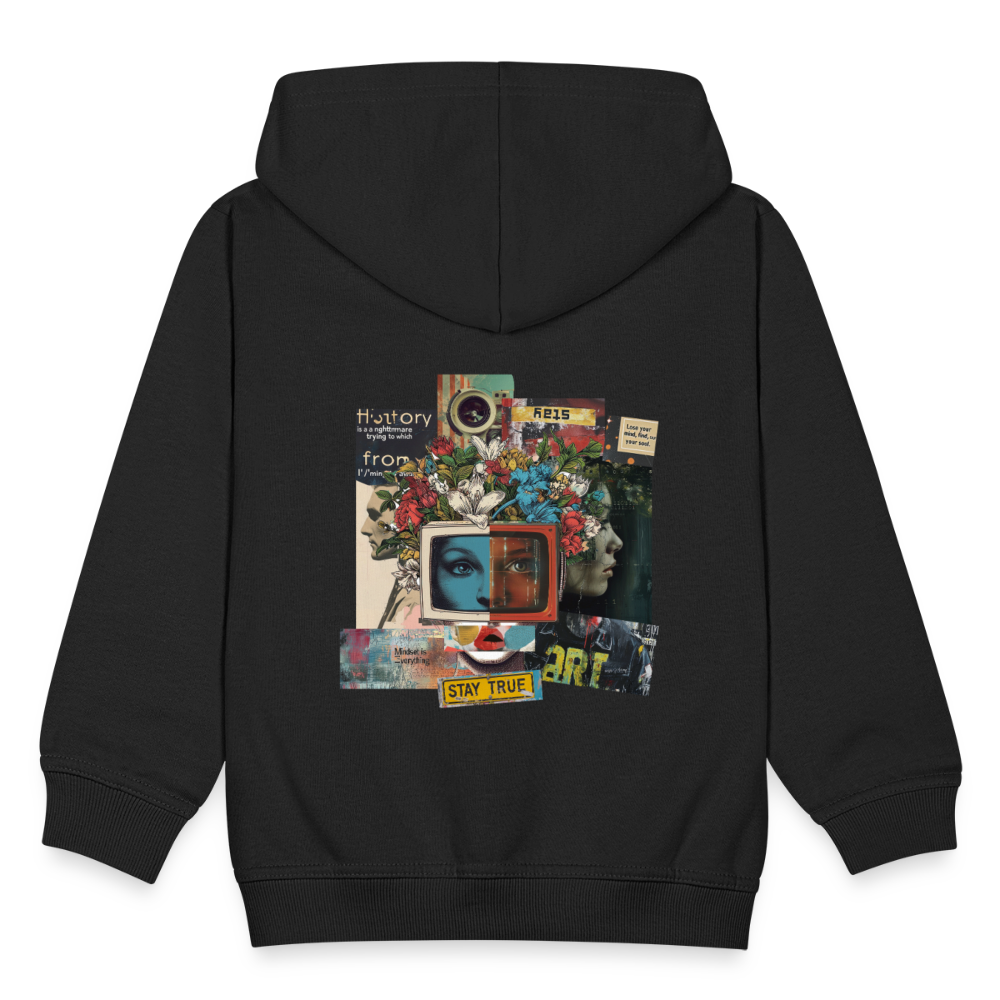 Baranê, Fernseher, 1st | Kinder Zip Hoodie - Schwarz
