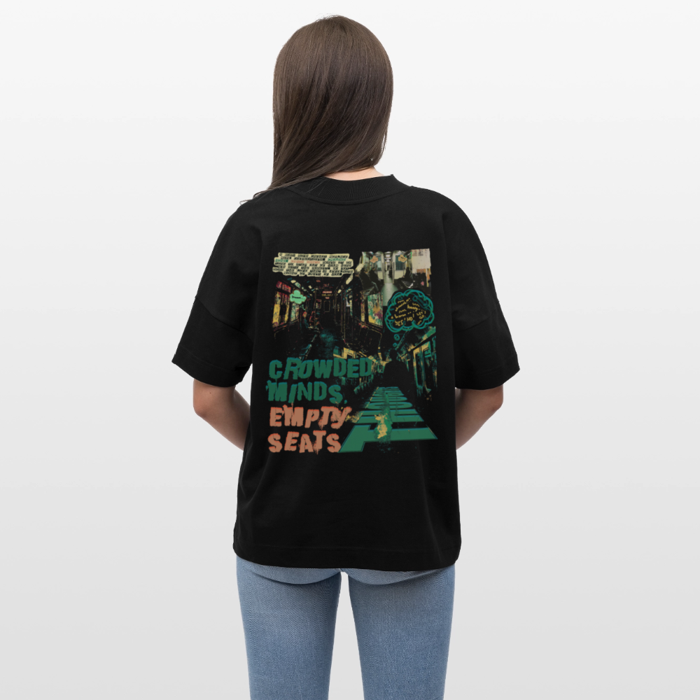 Gaian, U-Bahn, 1st | Blaster, Oversize Bio T-Shirt, Unisex - Schwarz