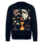 Tsukuyomi, Sanduhr, 1st | Roller, Unisex Bio-Sweatshirt - Navy