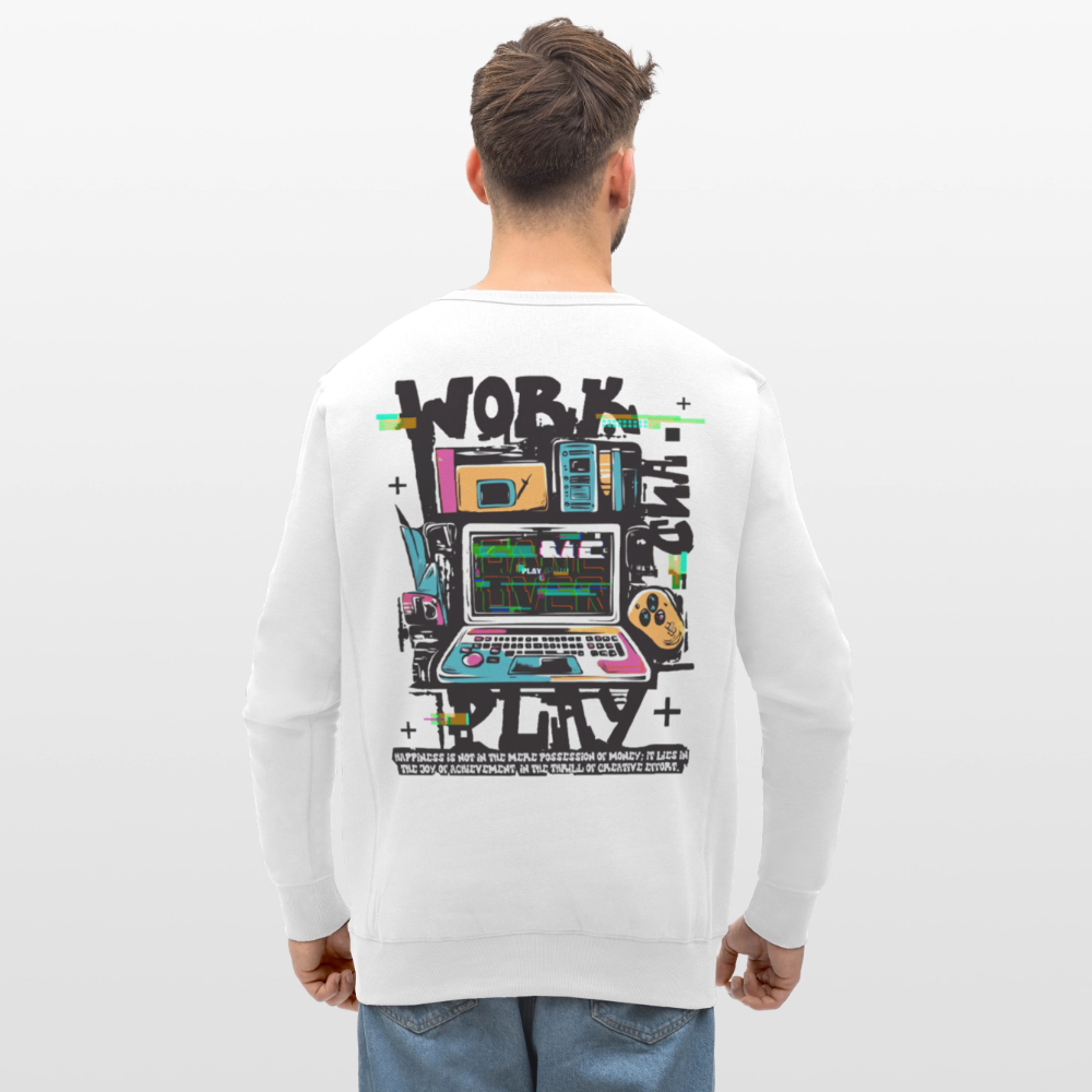 Aetherion, Laptop, 1st | Roller, Unisex Bio-Sweatshirt - Weiß