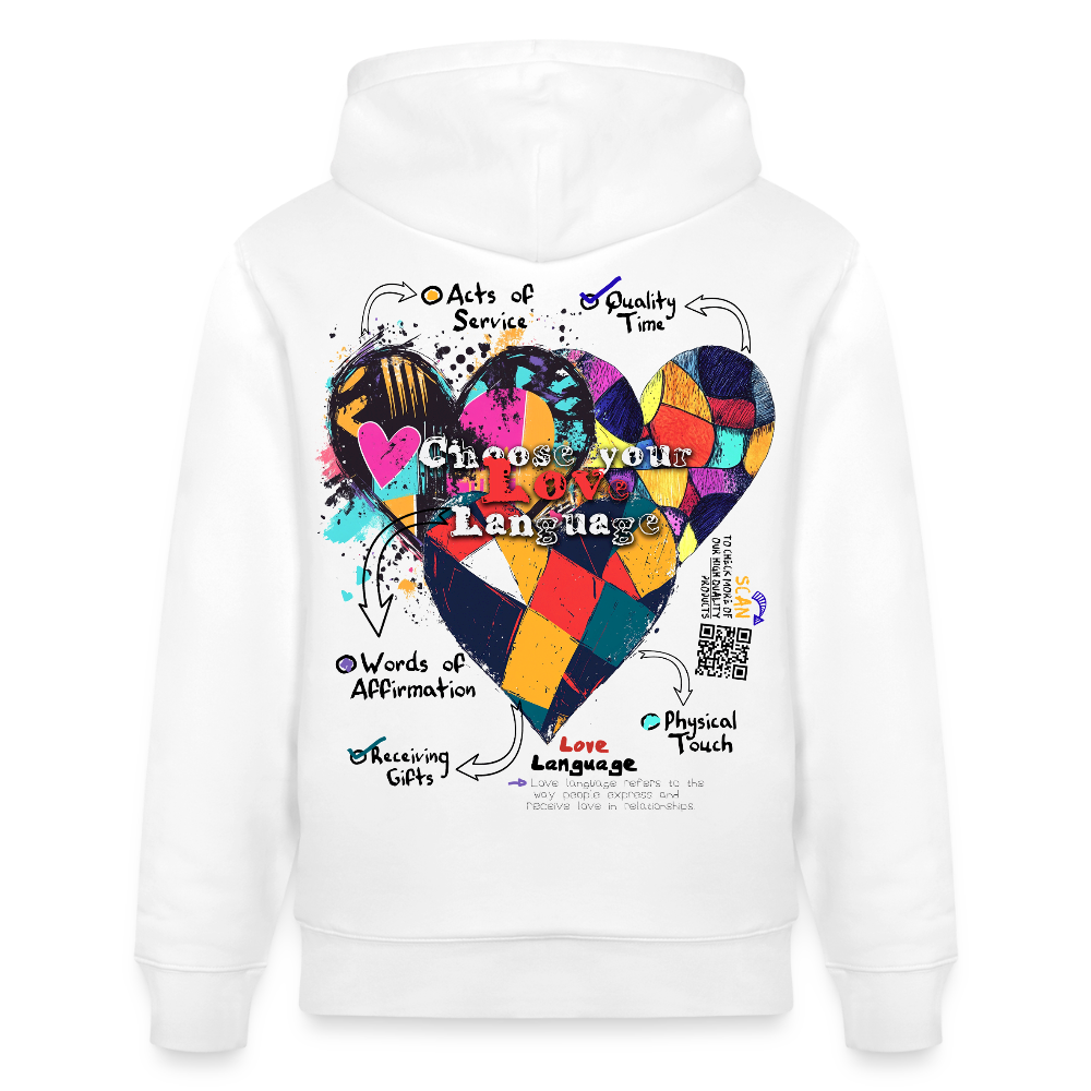 Baldurion, Herzen, 1st | Cruiser, Unisex Bio-Hoodie - Weiß