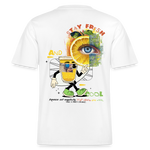 Neptaros, Zitrone, 1st | Essential, Relaxed Fit Unisex Bio T-Shirt - Weiß