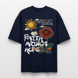 Odin , Blume, 1st | Blaster, Oversize Bio T-Shirt, Unisex - Navy