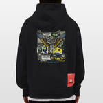 Lugh , Engel, 1st | Heavyweight Oversized Bio Hoodie, Unisex - SOLID BLACK