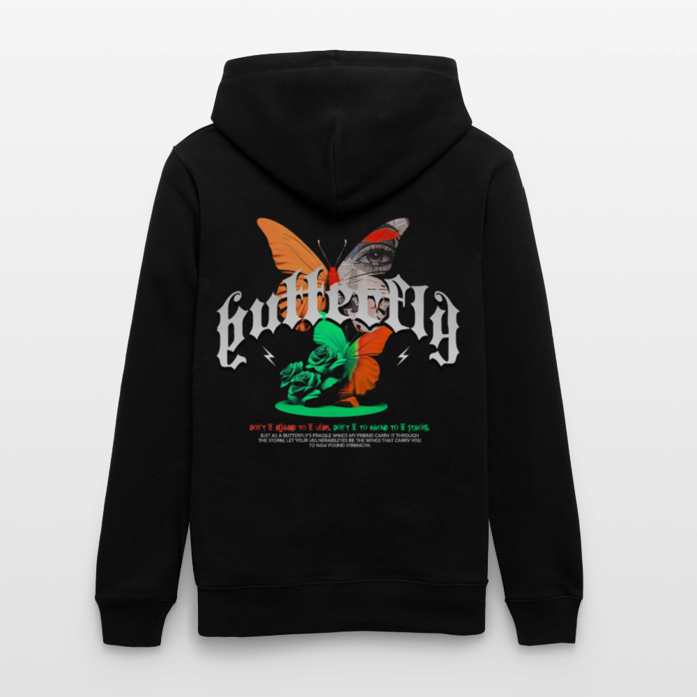 Noşîrêwan, Schmetterling, 1st | Cruiser, Unisex Bio-Hoodie - Schwarz
