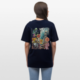 Tangaroa , Skelet, 1st | Essential, Relaxed Fit Unisex Bio T-Shirt - Navy