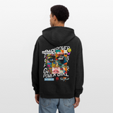 Xizir, Gesicht, 1st | Freshhood, Oversized Unisex Hoodie - Anthrazit