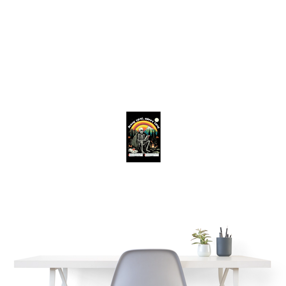 Tethyan, Skelet, 1st | Poster 20x30 cm - Weiß