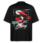 Guanyin, Muschel, 1st | Blaster, Oversize Bio T-Shirt, Unisex - Schwarz