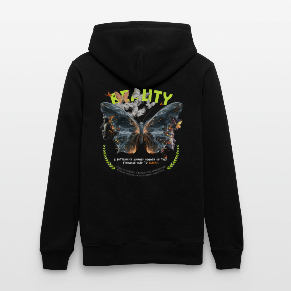 Harith, Schmetterling, 1st | Cruiser, Unisex Bio-Hoodie - Schwarz