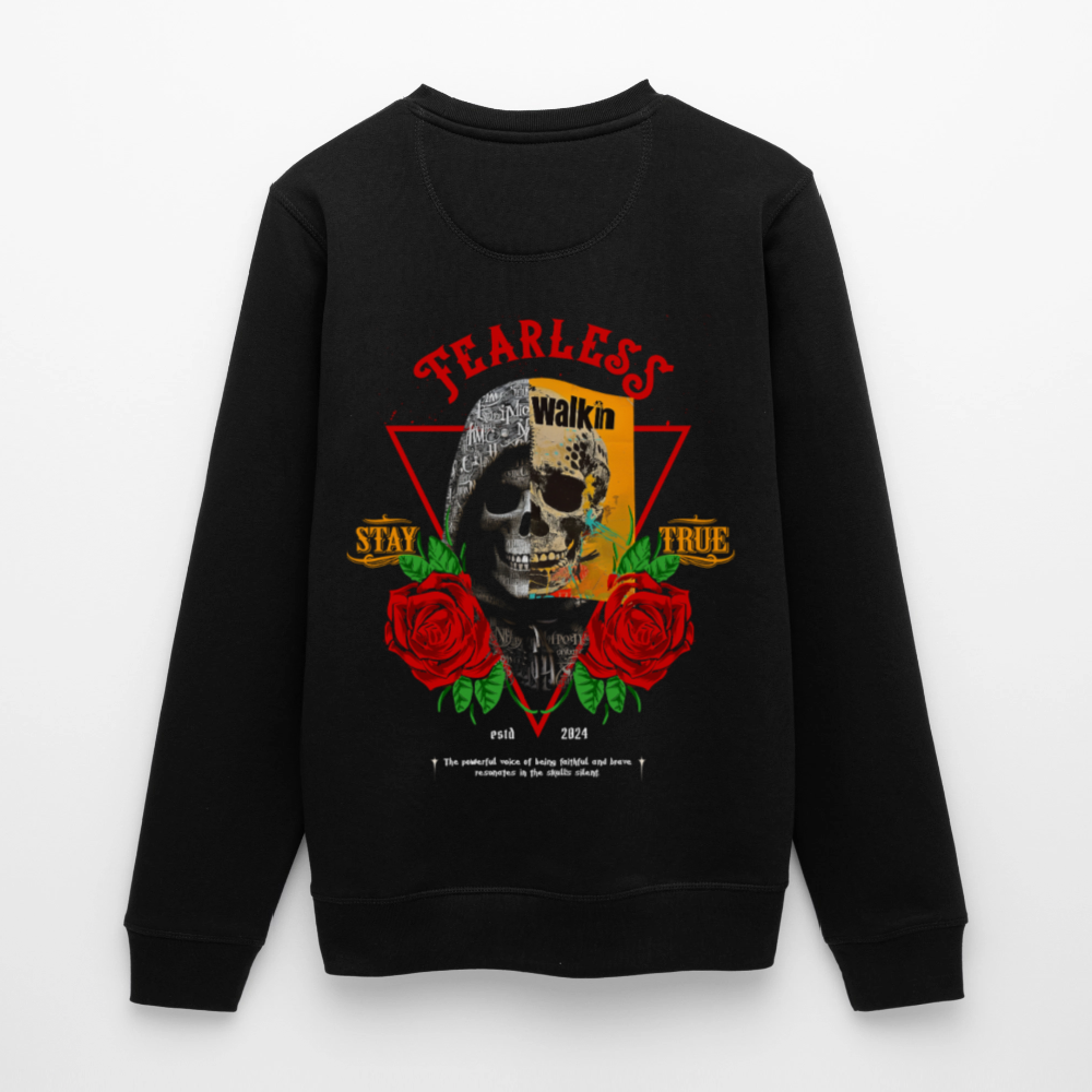 Şoreşvan, Totenkopf, 1st | Roller, Unisex Bio-Sweatshirt - Schwarz